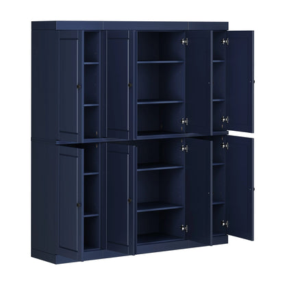 100% Solid Wood 65" Kitchen China Pantry Buffet by Palace Imports - 65" x 71.5"