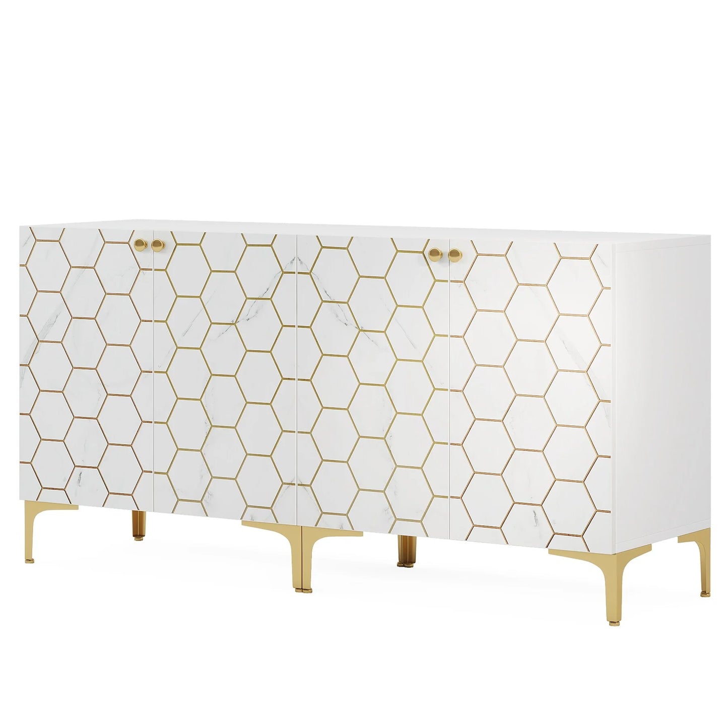 31.5'' Modern Accent Storage Cabinet for Living Room Kitchen (Set of 2 )
