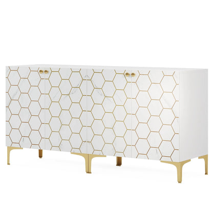 31.5'' Modern Accent Storage Cabinet for Living Room Kitchen (Set of 2 )