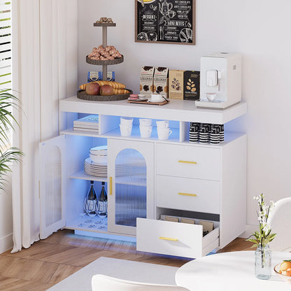 39''Wide Sideboard With LED Light - N/A