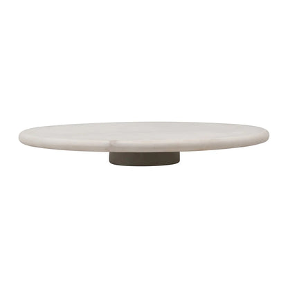Marble Lazy Susan, White