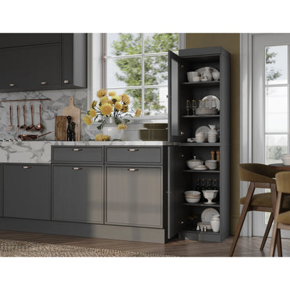 100% Solid Wood 16.5" Kitchen Pantry Cabinet with Doors by Palace Imports