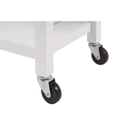 White Wooden Kitchen Cart