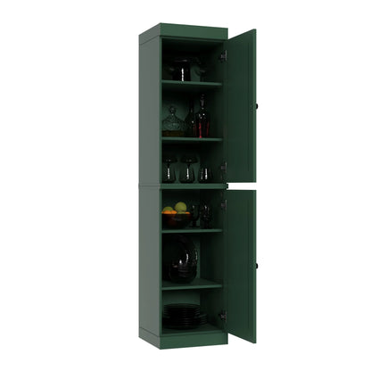 100% Solid Wood 16.5" Kitchen Pantry Cabinet with Doors by Palace Imports