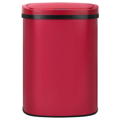 Motion Sensor 13 Gallon 50 Liter Stainless Steel Odorless Slim Trash Can by Furniture of America