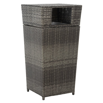 SAFAVIEH Outdoor Jennie Trash Bin (Fully Assembled)