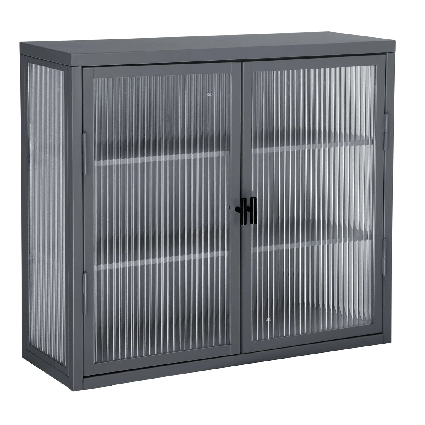 Retro Style Glass Door Wall Cabinet