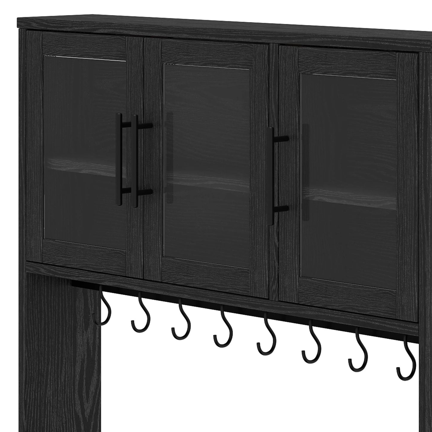 Moasis 71'' Kitchen Pantry Storage Cabinet Microwave Stand Hutch Cabinet with Power Outlet