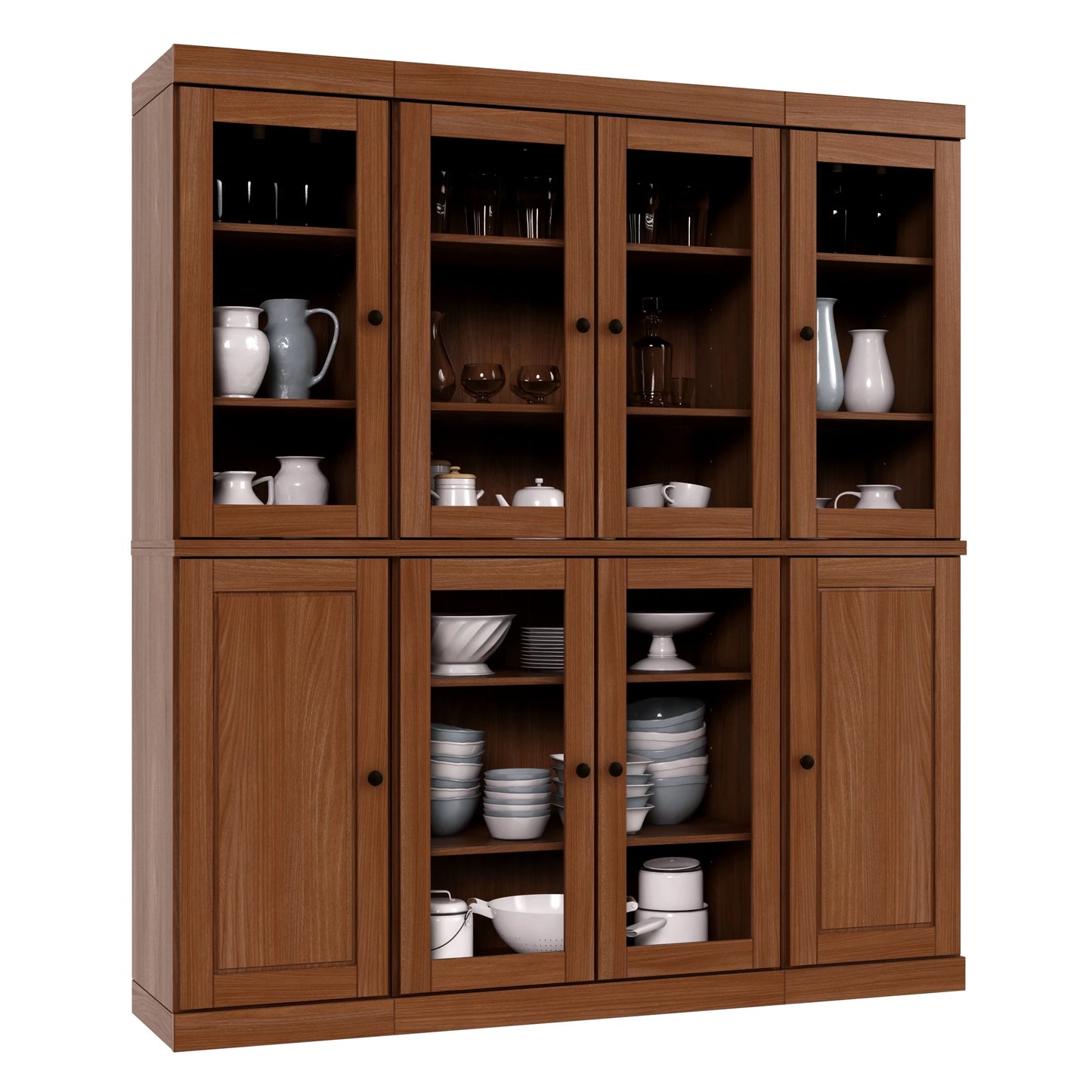 100% Solid Wood 65" Kitchen China Pantry Buffet by Palace Imports - 65" x 71.5"
