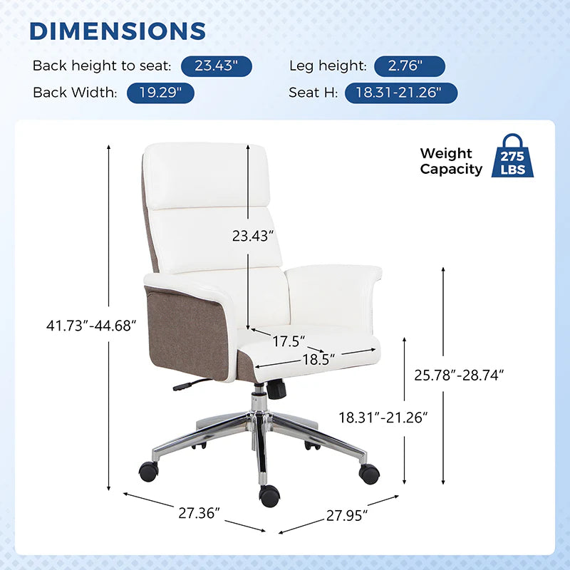 Elisa Office Chair With Tufted Back