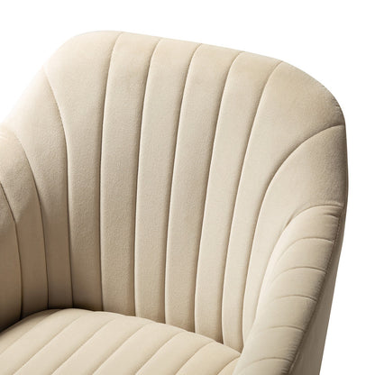 Bright Velvet Office Chair