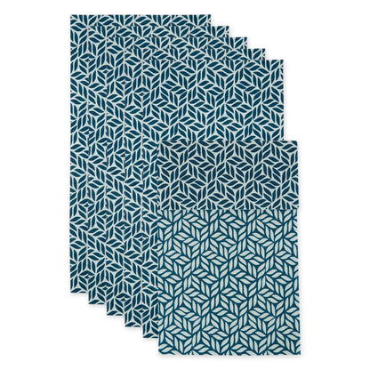 DII Nautical Blue Market Print Fridge Liner (Set of 6)