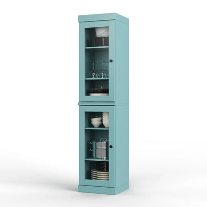 100% Solid Wood 16.5" Kitchen Pantry Cabinet with Doors by Palace Imports