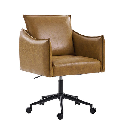 Fabius Mid-Century Modern Height-Adjustable Swivel Office Chair