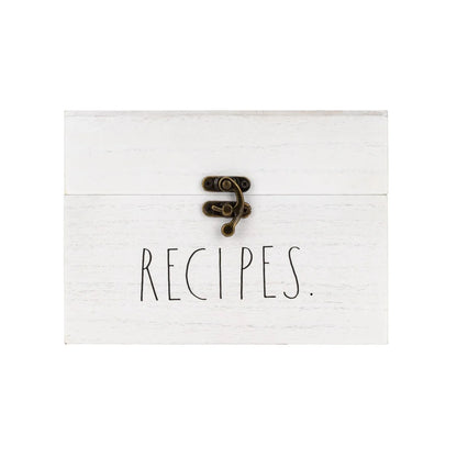 Rae Dunn Antique Recipe Box - Dividers not Included