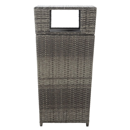 SAFAVIEH Outdoor Jennie Trash Bin (Fully Assembled)