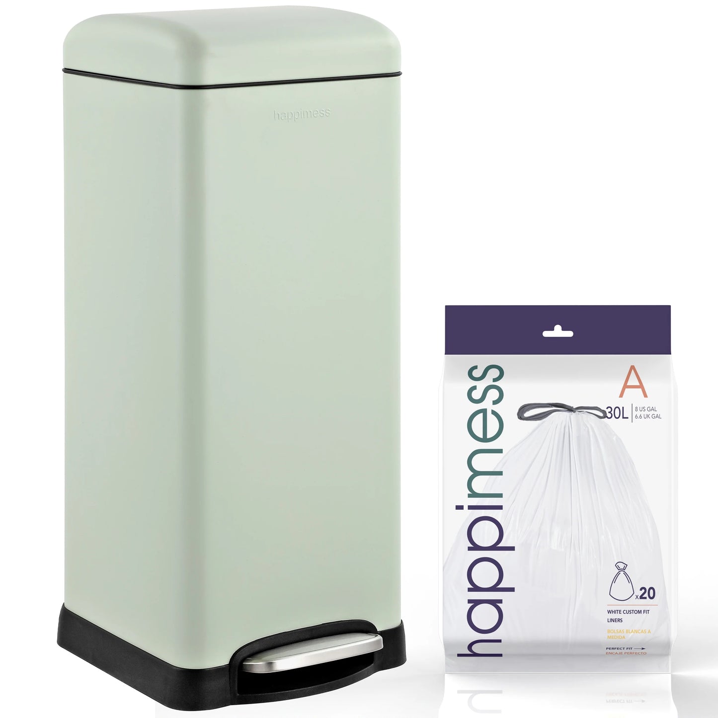 happimess Betty Retro 8-Gallon Step-Open Trash Can