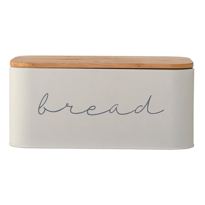 Metal "Bread" Bin with Bamboo Lid