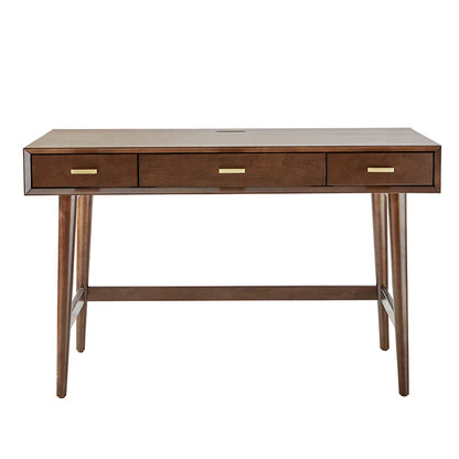 Trevor Mid-Century Modern Computer Office Desk With USB