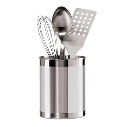 Stainless Steel Utensil Holder (5" dia x 6.25" H)