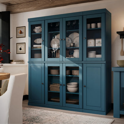 100% Solid Wood 65" Kitchen China Pantry Buffet by Palace Imports - 65" x 71.5"