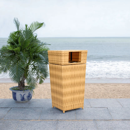 SAFAVIEH Outdoor Jennie Trash Bin (Fully Assembled)