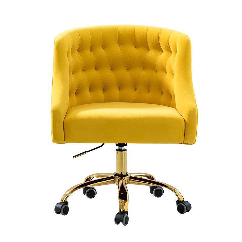Penelope Velvet Tufted Office Chair