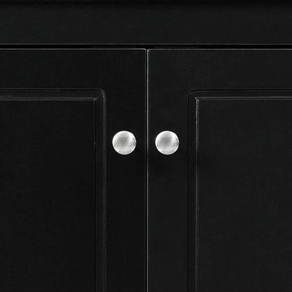 Modern Stylish Triangle Corner Storage Cabinet with Two Adjustable Internal Shelves