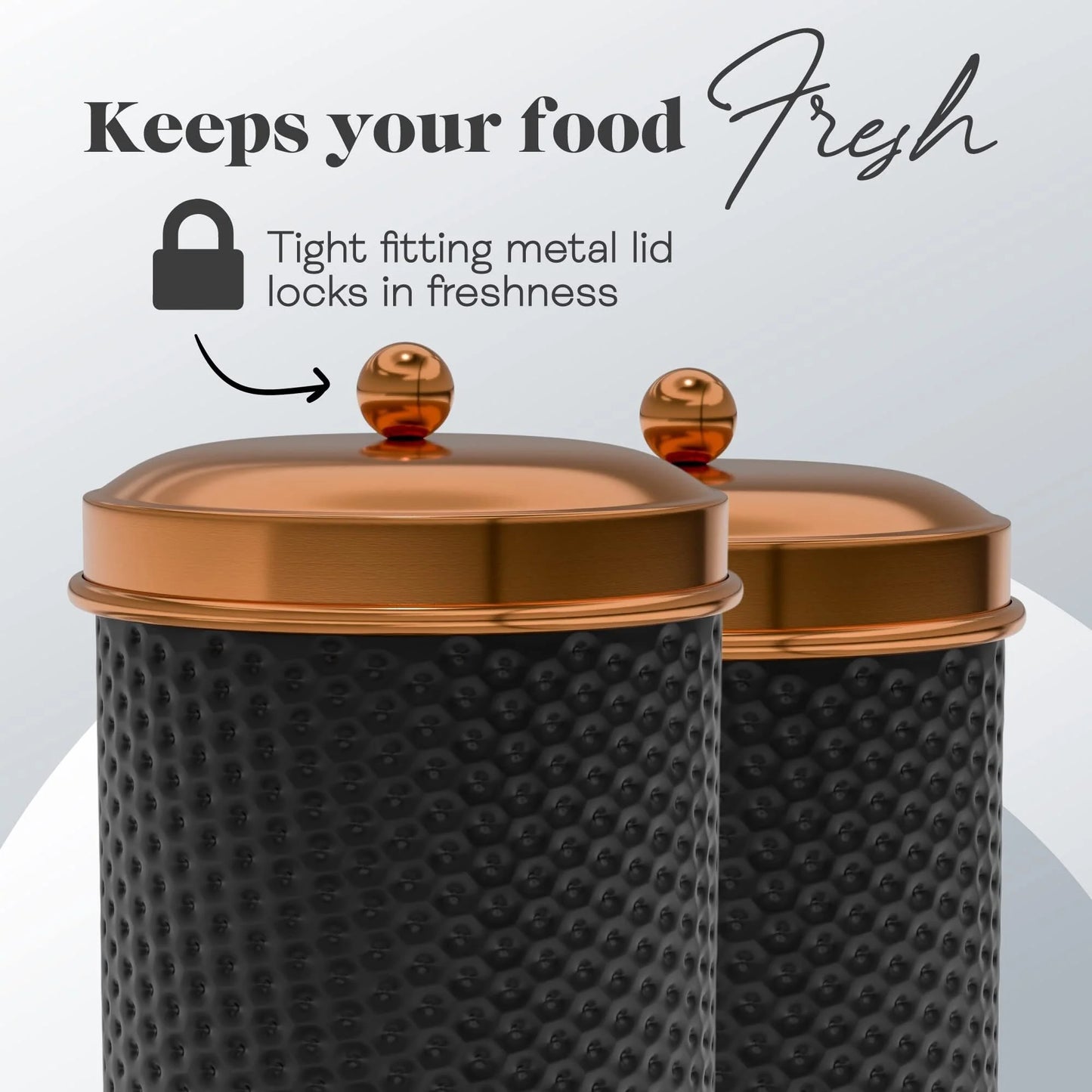 Amici Home Set of 2 Ashby Metal Canisters
