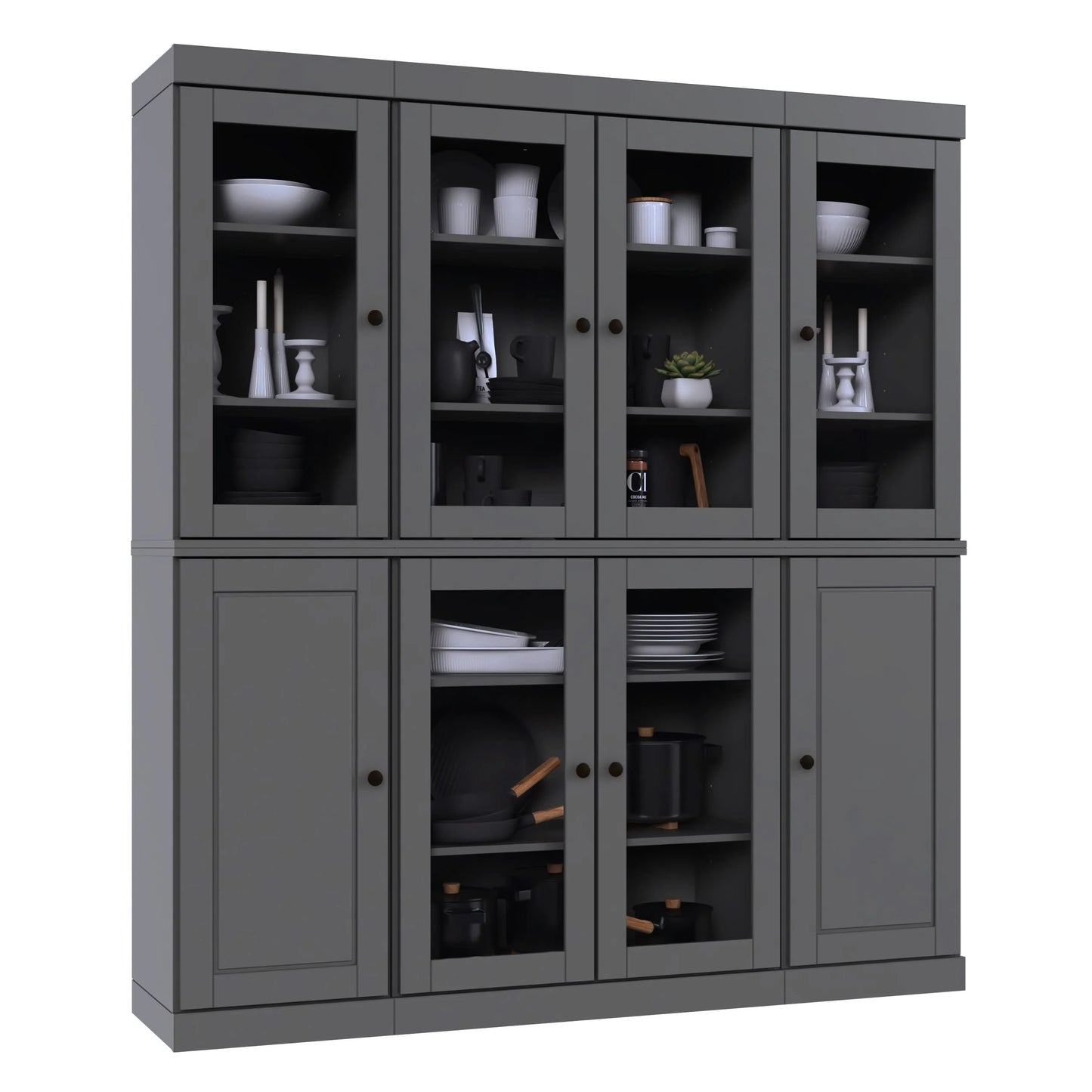 100% Solid Wood 65" Kitchen China Pantry Buffet by Palace Imports - 65" x 71.5"