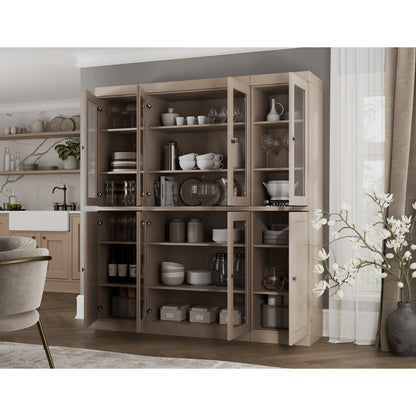 100% Solid Wood 65" Kitchen China Pantry Buffet by Palace Imports - 65" x 71.5"