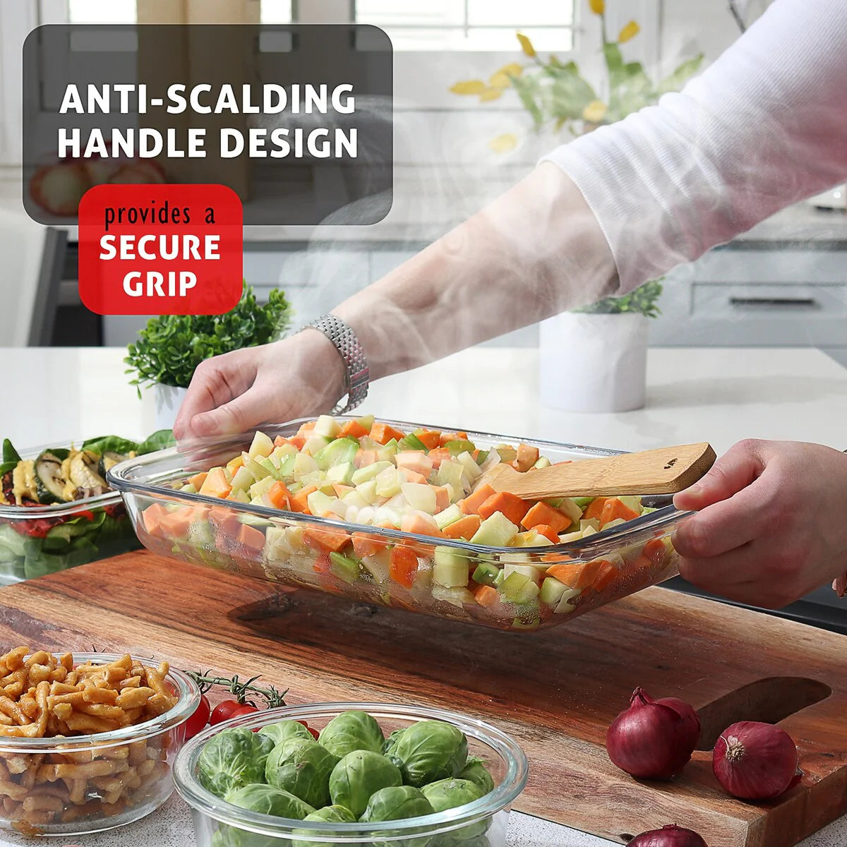 Eatex Baking Lasagna Pans Set with lid