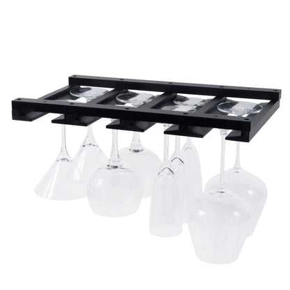 Rustic State Under Cabinet Wooden Stemware Rack Holder 17"x10"