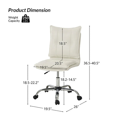 Edwin Leather Swivel Task Chair