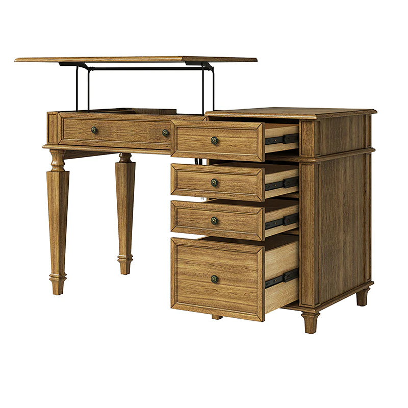 Christian 50" Farmhouse Desk with Lift Top and USB