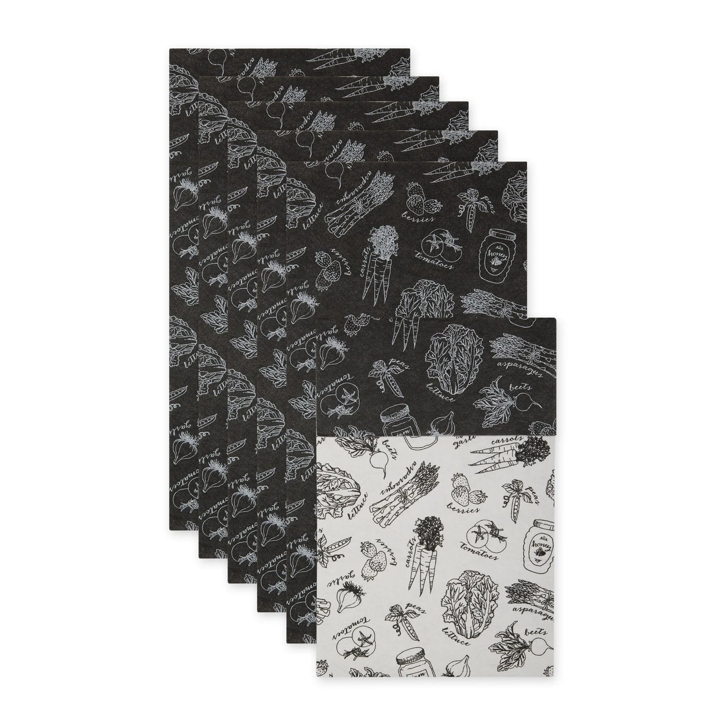 DII Nautical Blue Market Print Fridge Liner (Set of 6)
