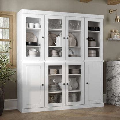100% Solid Wood 65" Kitchen China Pantry Buffet by Palace Imports - 65" x 71.5"