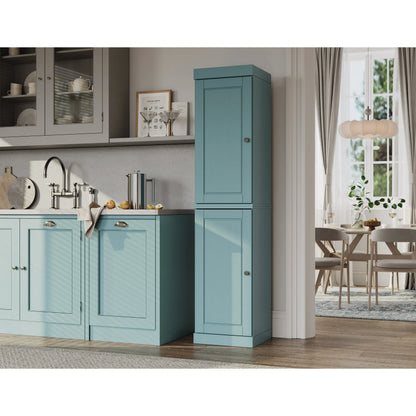 100% Solid Wood 16.5" Kitchen Pantry Cabinet with Doors by Palace Imports