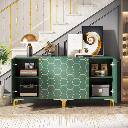 31.5'' Modern Accent Storage Cabinet for Living Room Kitchen (Set of 2 )