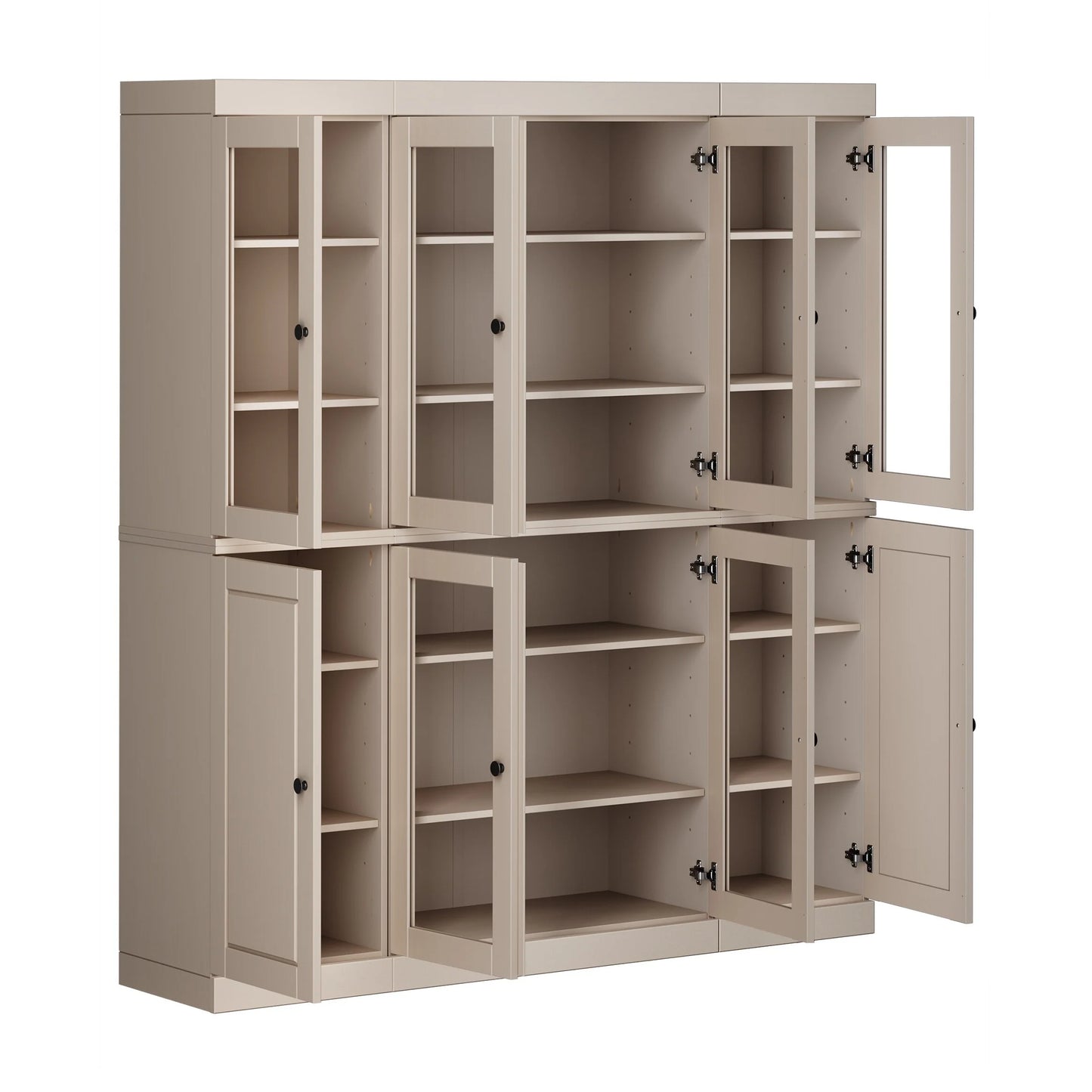 100% Solid Wood 65" Kitchen China Pantry Buffet by Palace Imports - 65" x 71.5"
