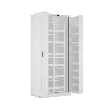 Versatile Kitchen Organizer: Compact 31.5" Cabinet with Smart Storage