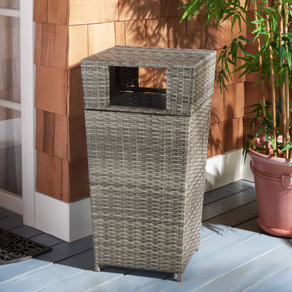 SAFAVIEH Outdoor Jennie Trash Bin (Fully Assembled)
