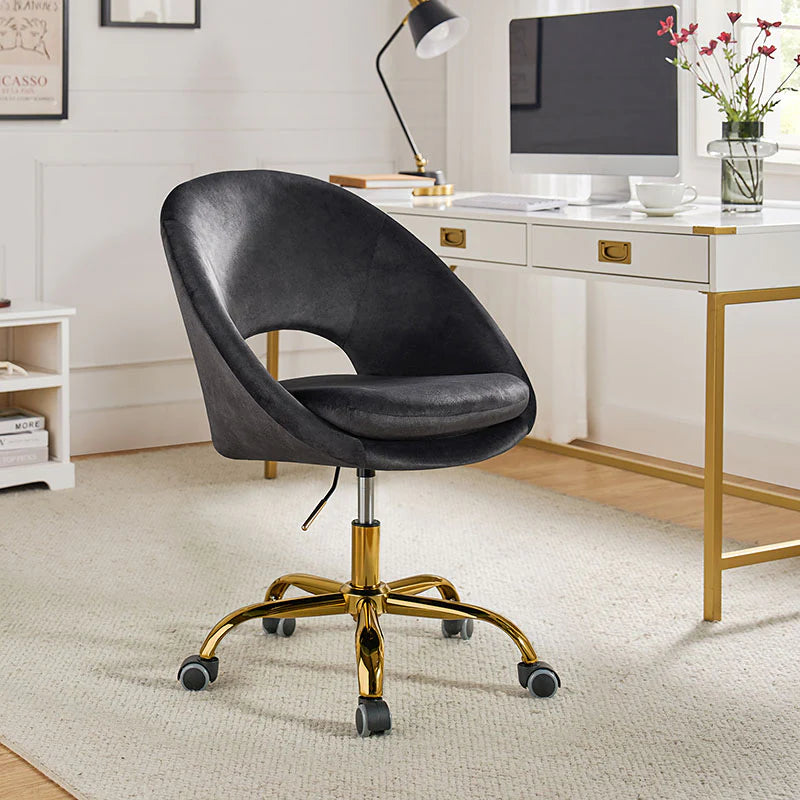 Ramona Velvet Upholstered Office Chair