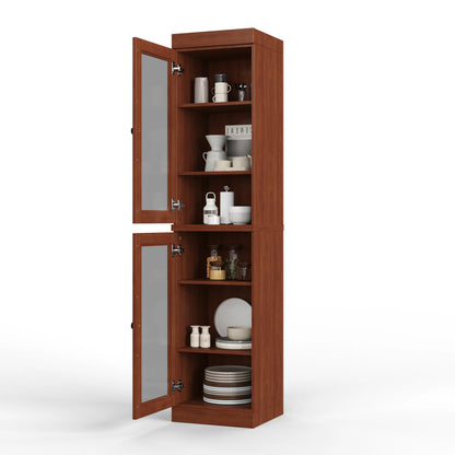 100% Solid Wood 16.5" Kitchen Pantry Cabinet with Doors by Palace Imports