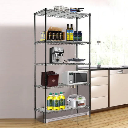 4/5-Tier Steel Shelving Unit Heavy-Duty Storage Rack