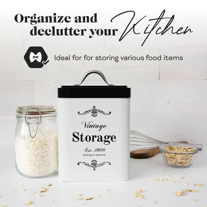Amici Home Antique Shoppe Vintage Metal Canister