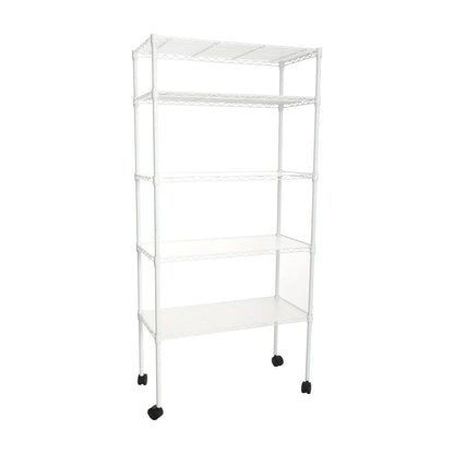 5 Tier Wire Shelving Unit, Heavy Duty Metal Large Storage Shelves Height Adjustable for Garage Kitchen Office