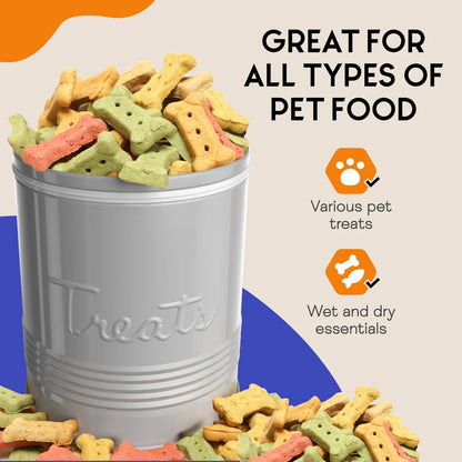 Amici Home Retro Treats Storage Canister With Lid for Pet Food