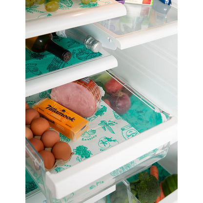 DII Nautical Blue Market Print Fridge Liner (Set of 6)