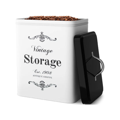 Amici Home Antique Shoppe Vintage Metal Canister
